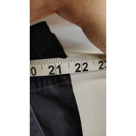 Venezia Women's Size 20 Black Drawstring Khaki Pants With Button Pockets - Picture 4 of 6